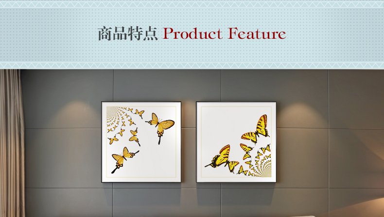 現(xiàn)代輕奢簡(jiǎn)歐動(dòng)物裝飾畫(huà) 餐廳蝴蝶標(biāo)本鋁合金框晶瓷畫(huà) 純手繪油畫(huà) 蝶舞