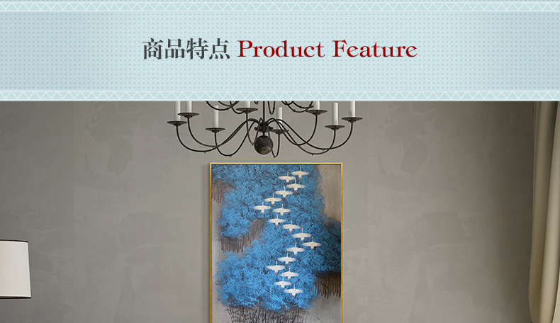 現(xiàn)代簡(jiǎn)約抽象畫(huà) 客廳掛畫(huà)臥室藝術(shù)裝飾畫(huà) 手繪油畫(huà)  白雁過(guò)林