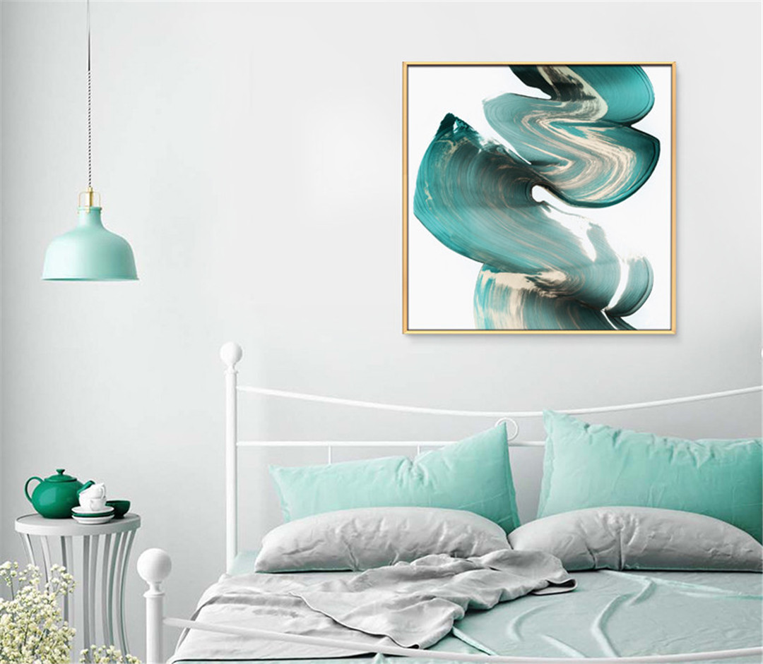 現(xiàn)代簡約客廳裝飾抽象事玄關臥室掛畫 晶瓷畫