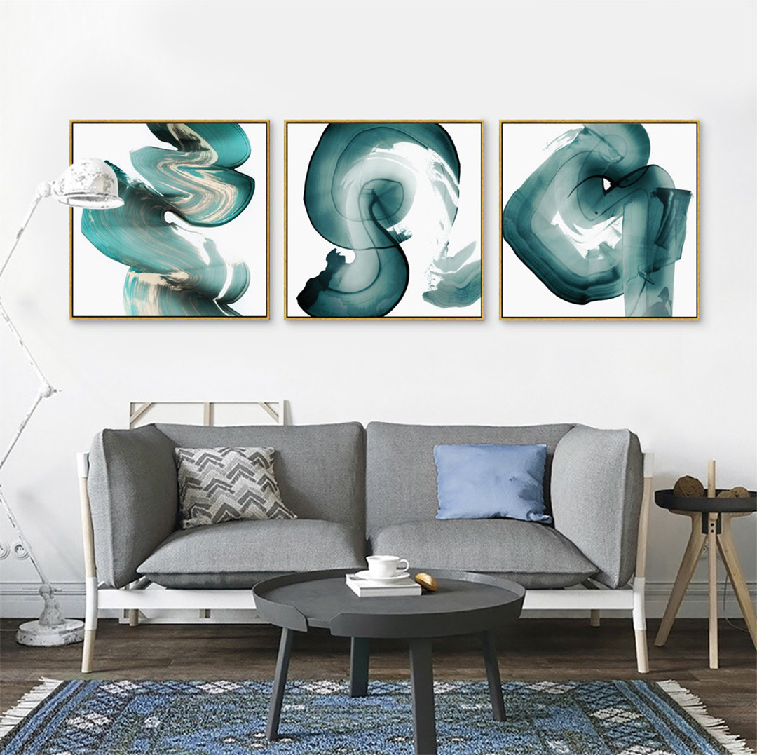 現(xiàn)代簡約客廳裝飾抽象事玄關臥室掛畫 晶瓷畫