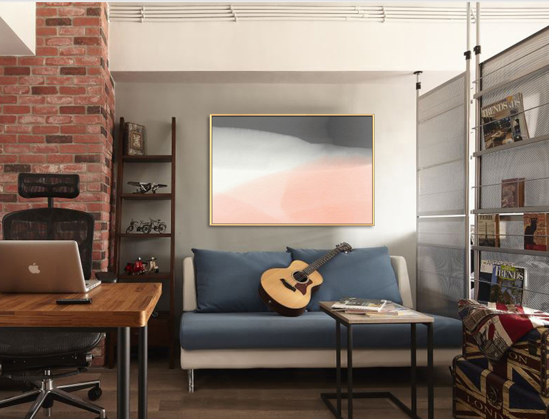 客廳裝飾畫 新中式書房辦公室配畫 晶瓷畫 壁畫  抽象系列2