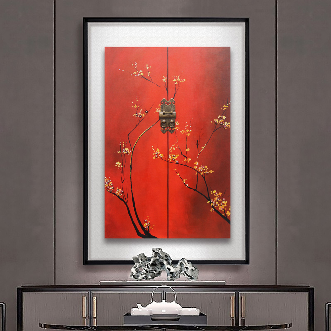 掛畫新中式禪意中國風(fēng)立體畫 精品客廳三聯(lián)畫 玄關(guān)裝飾畫 原創(chuàng)實(shí)物畫 新品