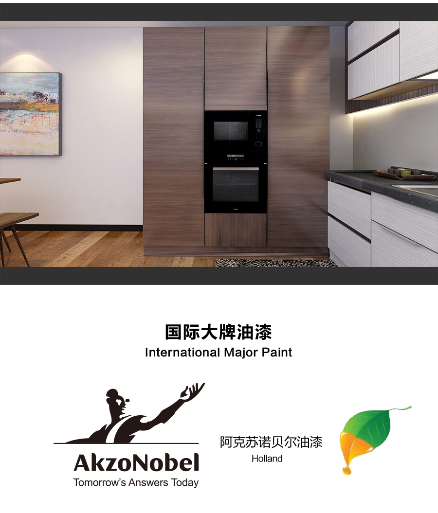 星空梵高定制櫥柜 現(xiàn)代簡(jiǎn)約整體定制櫥柜 石英石臺(tái)面定制櫥柜 雙飾面-橫紋白浮雕顆粒定制櫥柜