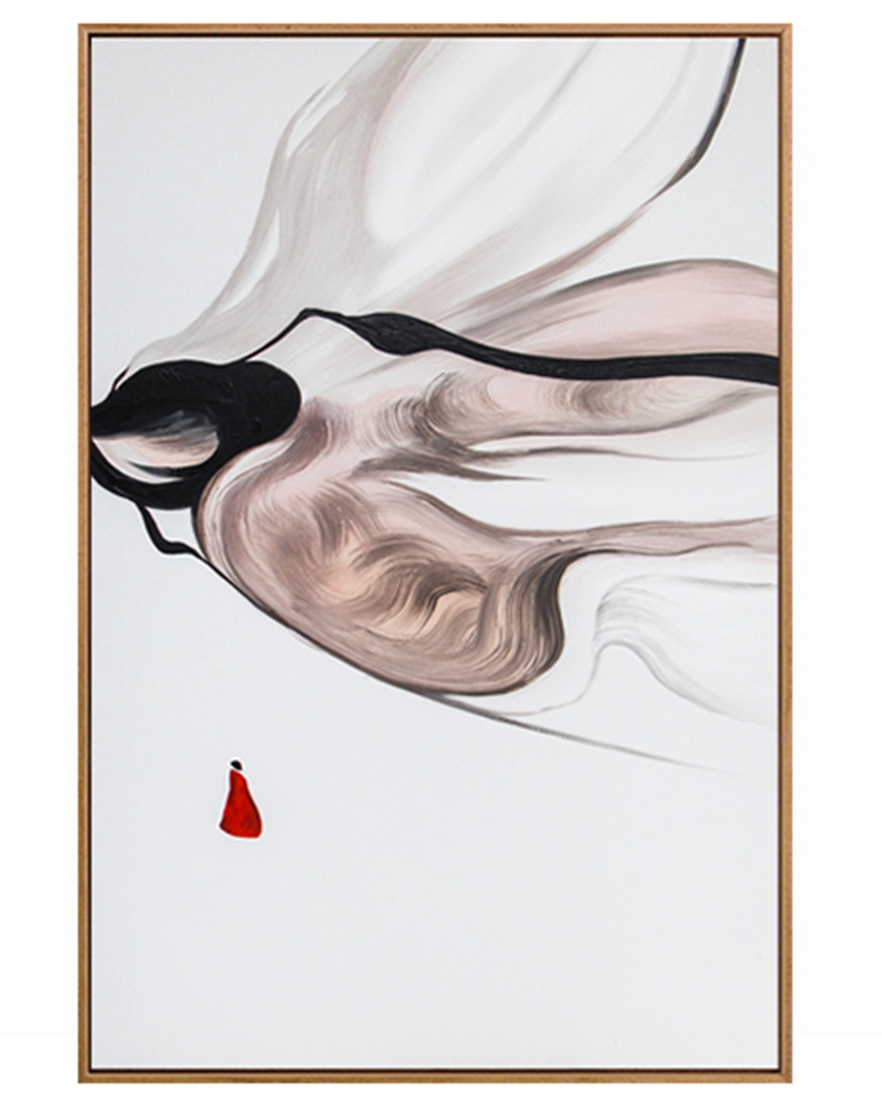 新中式客廳裝飾畫(huà) 臥室原創(chuàng)純手繪禪意圖 玄關(guān)環(huán)保PS框掛畫(huà) 禪意