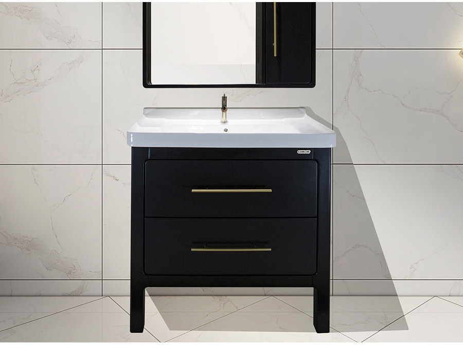 落地式陶瓷浴室柜,現(xiàn)代簡約實木浴室柜,GOHGOH浴室柜