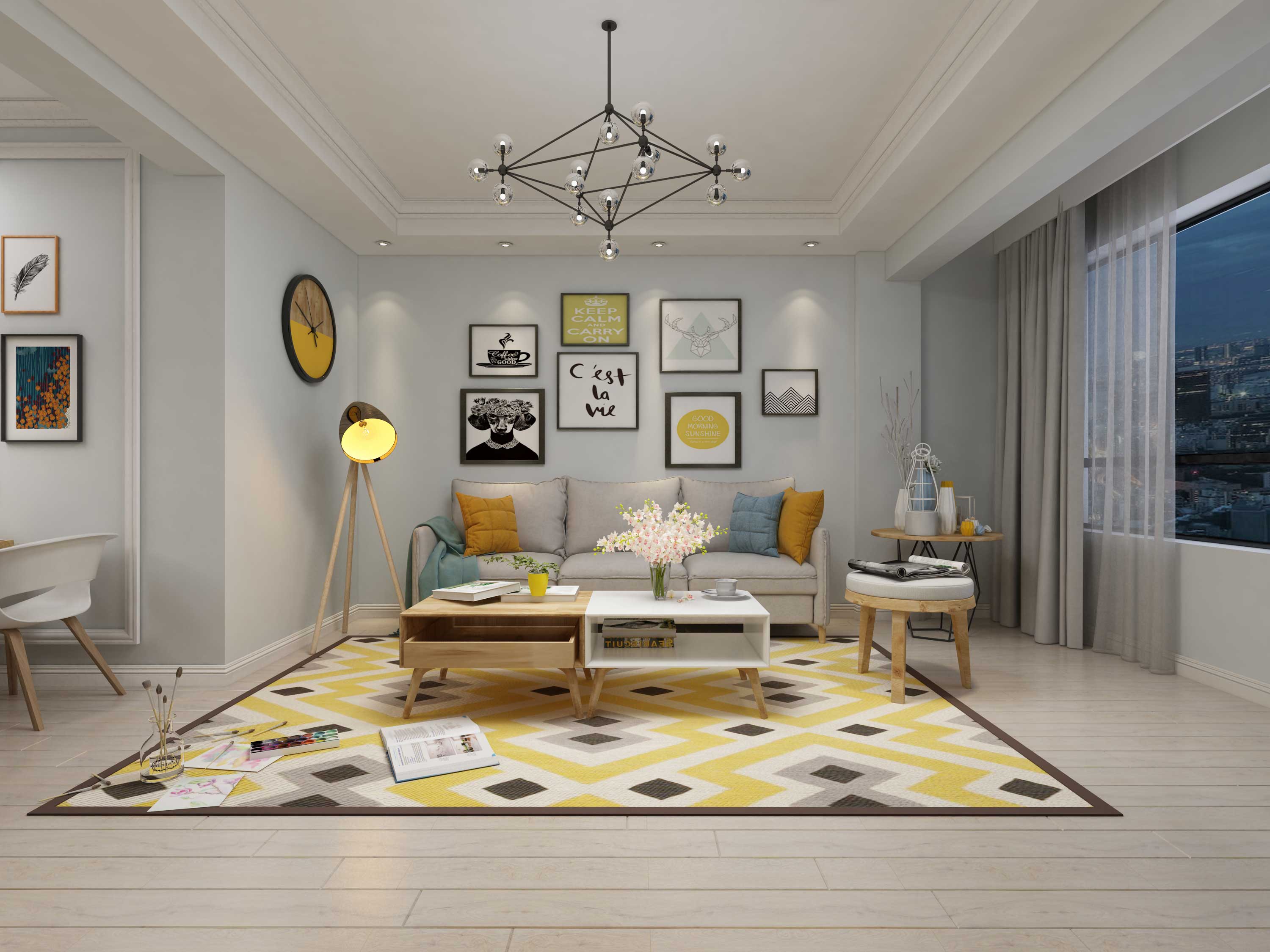 遼陽(yáng)現(xiàn)代簡(jiǎn)約風(fēng)格裝修案例欣賞