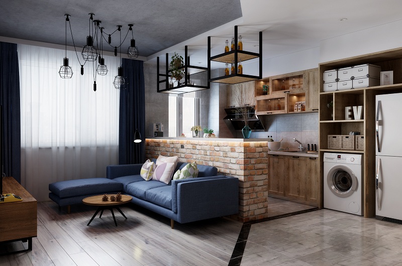 遼陽家裝工業(yè)風(fēng)裝修案例賞析